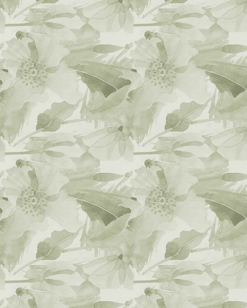 Rye Sage Green Wallpaper