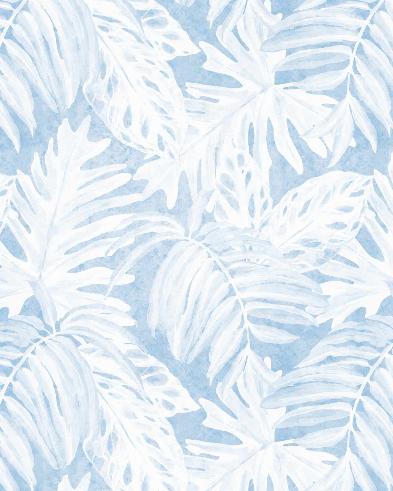 Blue Palms Fabric Wallpaper and Home Decor  Spoonflower
