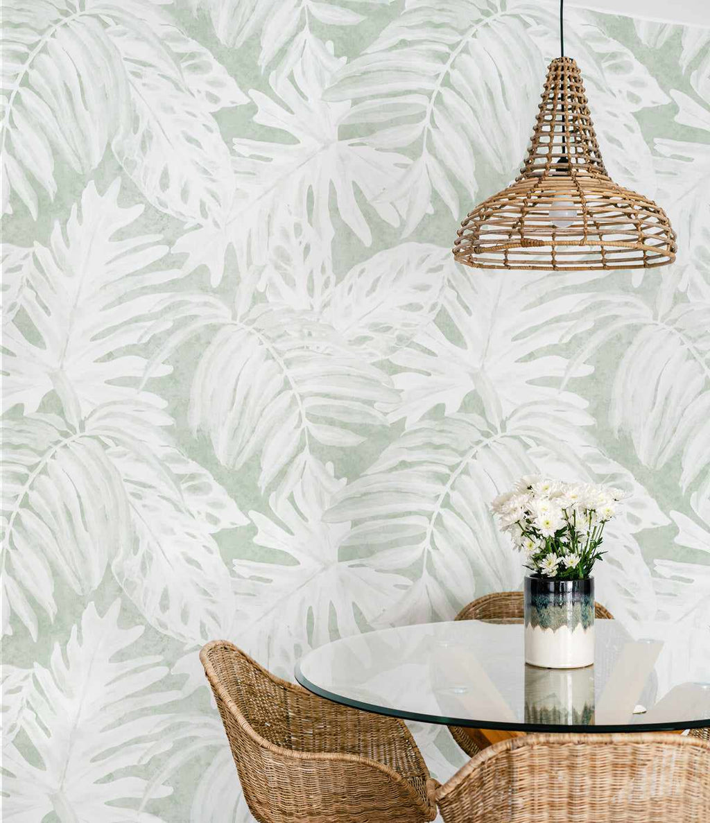 Patterned Fronds Wallpaper