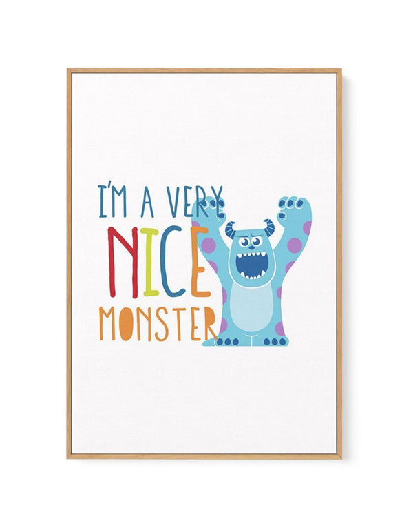 Disney / Pixar Monsters Inc | Very Nice Monster | Framed Canvas - Olive et Oriel