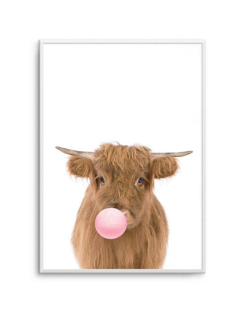 SHOP Little Highlander Cow  Flower Crown Art Print or Poster