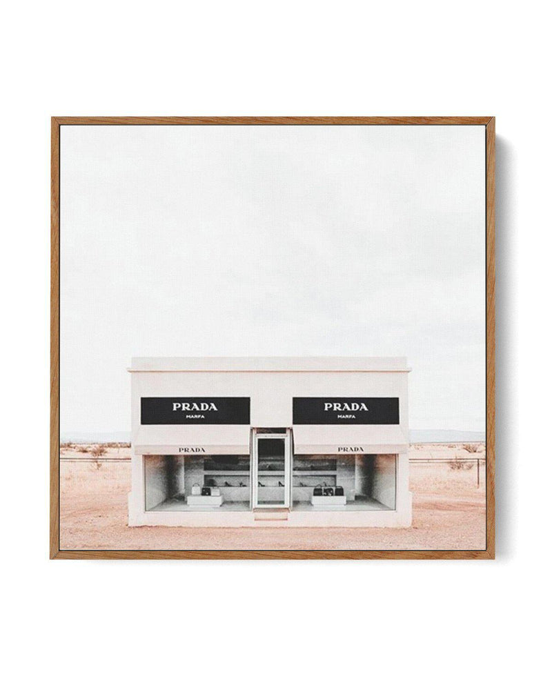 Prada Marfa | Texas SQ | Framed Canvas Art Print – Olive et Oriel