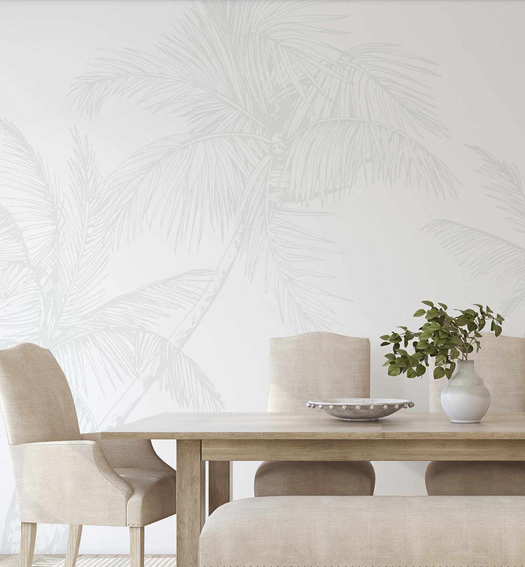 Vivienne Leaf wallpaper in blush & gold