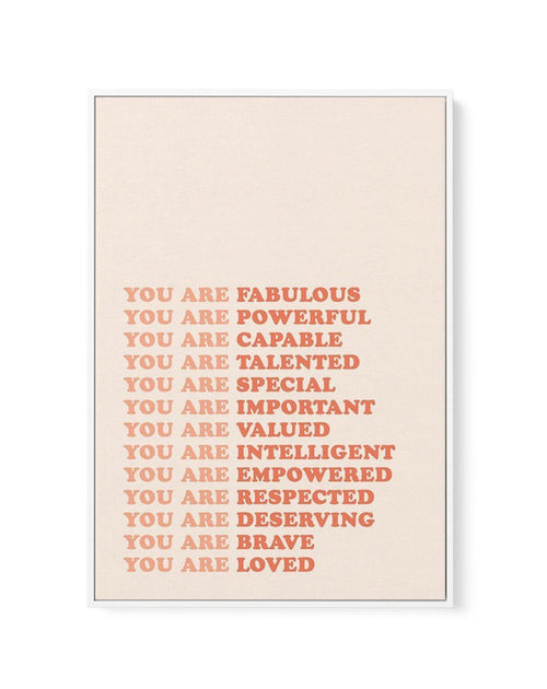You Are Fabulous | Framed Canvas - Olive et Oriel