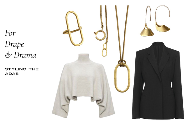 How to style bold gold necklaces for this fall 2022 _featuring the Adas Necklace