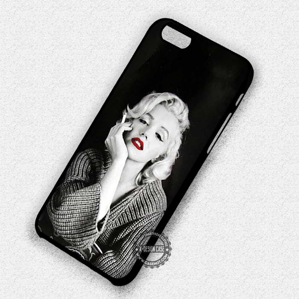 Marilyn Monroe Smoking Red Lips