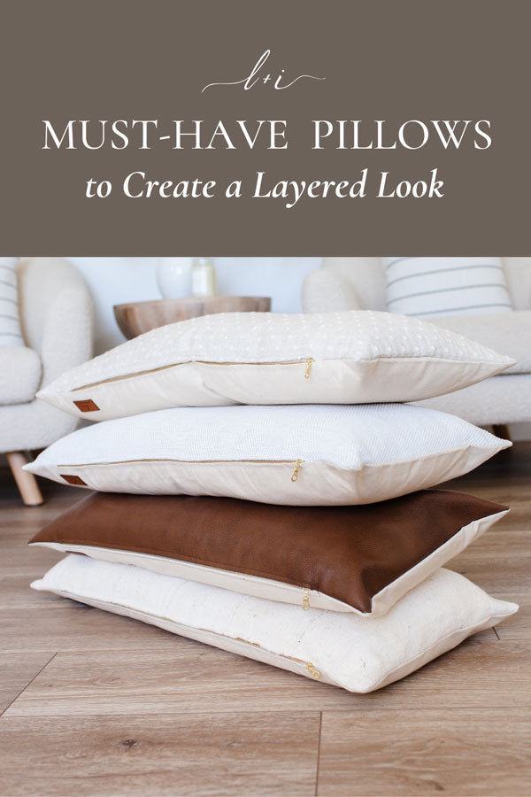must have pillows to create a layered look pin