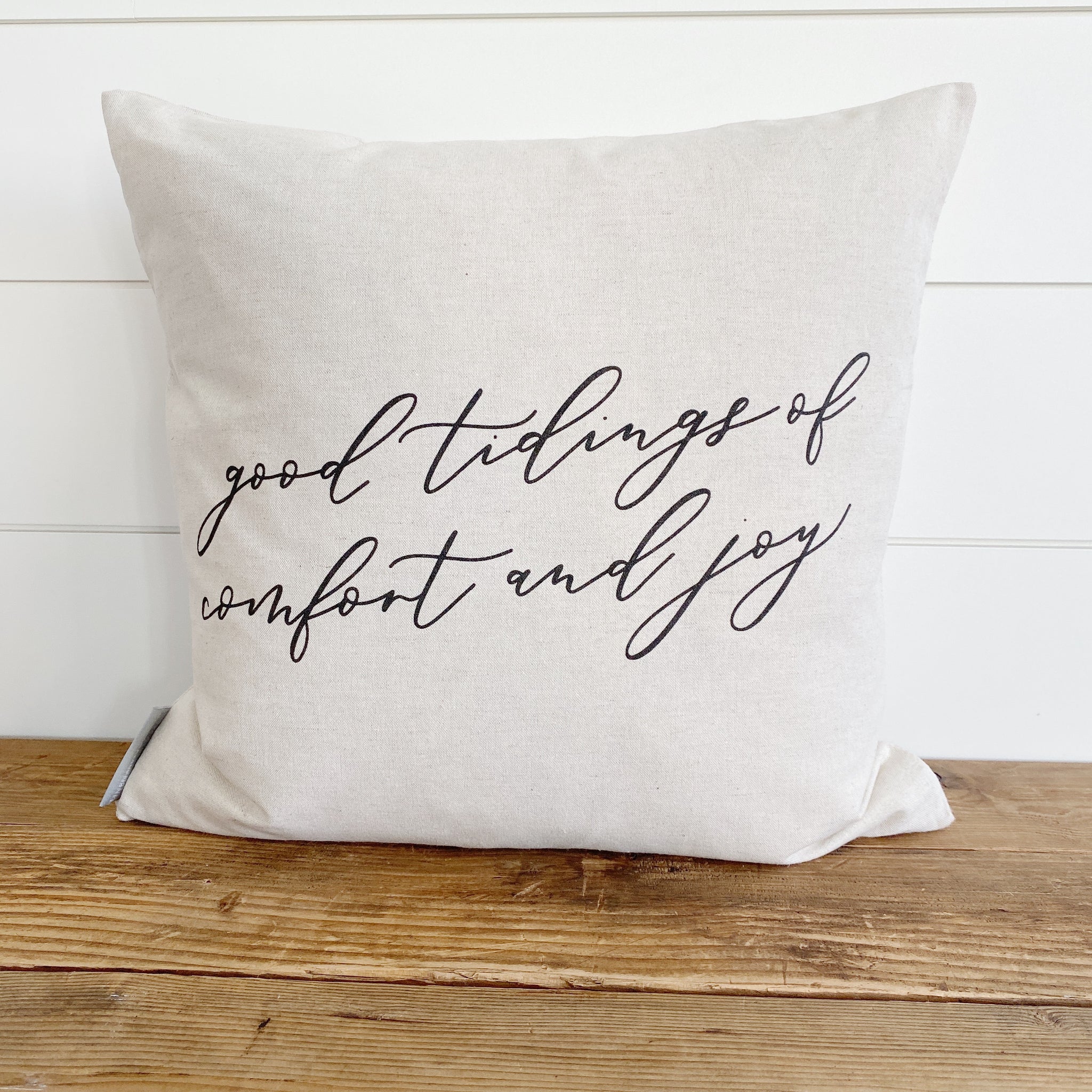 comfort and joy pillow