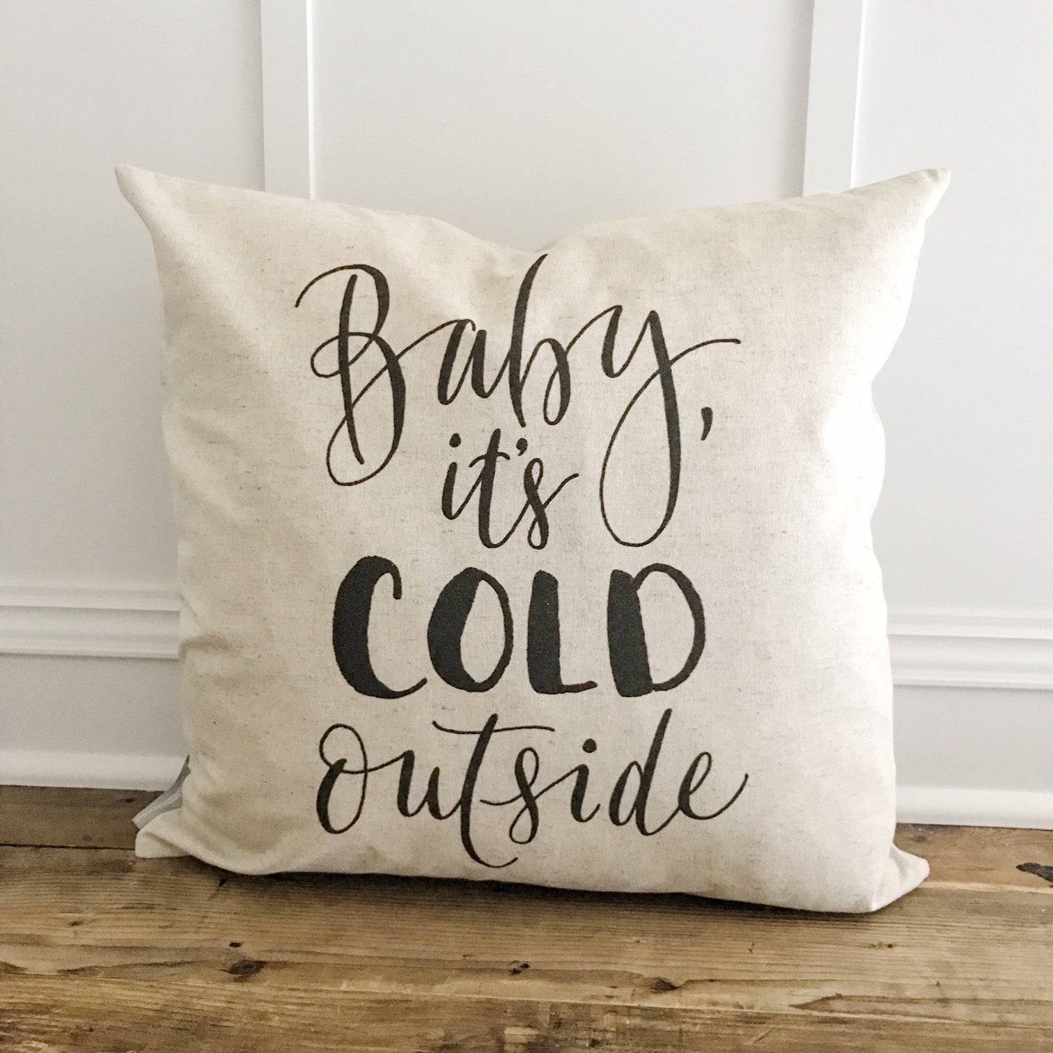 baby it's cold outside cushion