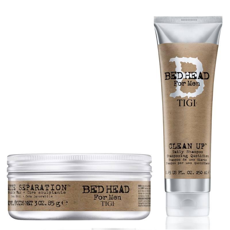 Tigi Bed Head For Men Matte Separation Wax 85g + Free Clean Up Daily Shampoo 250ml - 29.98