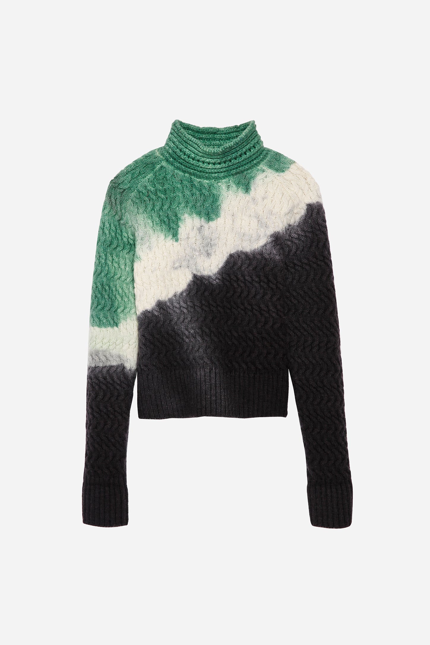 FAULKNER PAINT SWEATER IN RORSCHACH-GREEN – Ply-Knits