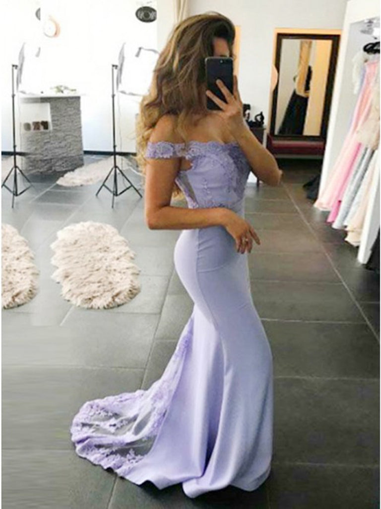 lavender mermaid bridesmaid dresses