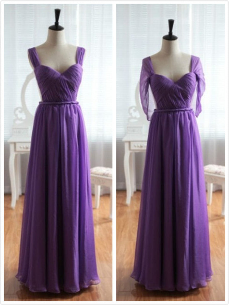 long sleeve purple bridesmaid dresses