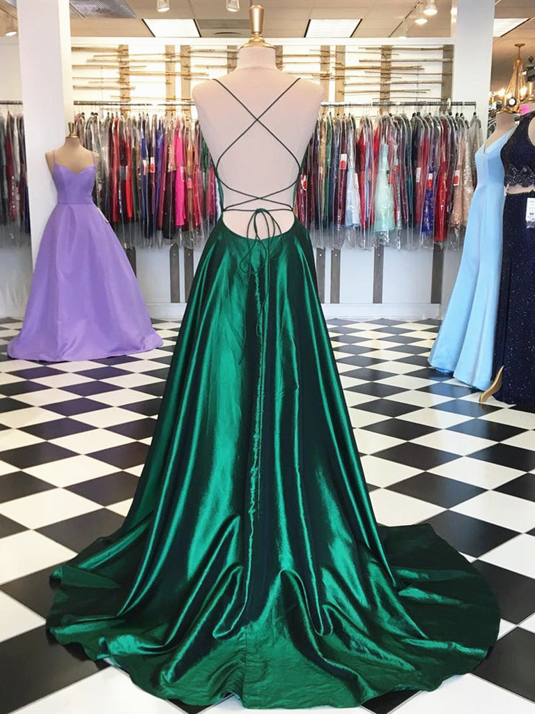 emerald green and purple dress