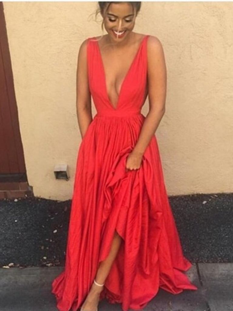 red prom dress with shoes