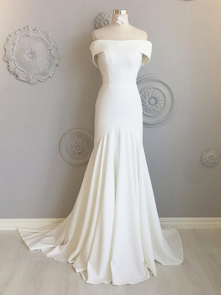 ivory mermaid wedding gown