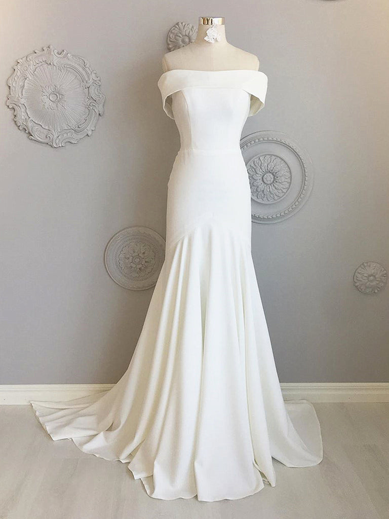 mermaid wedding dress off the shoulder