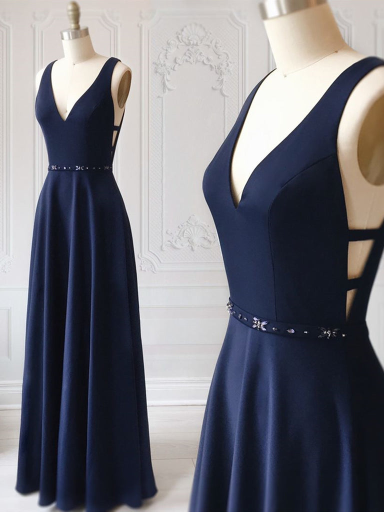 navy dress with belt