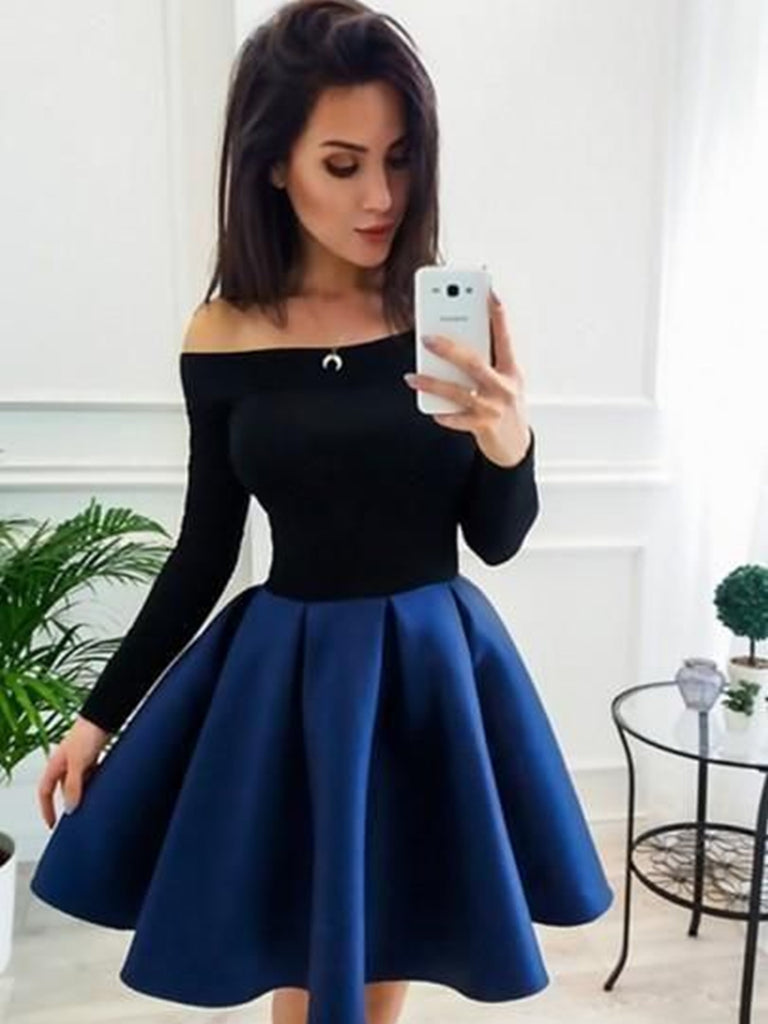 formal a line dress with sleeves