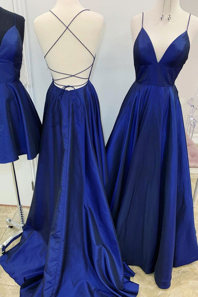 royal blue long formal dresses