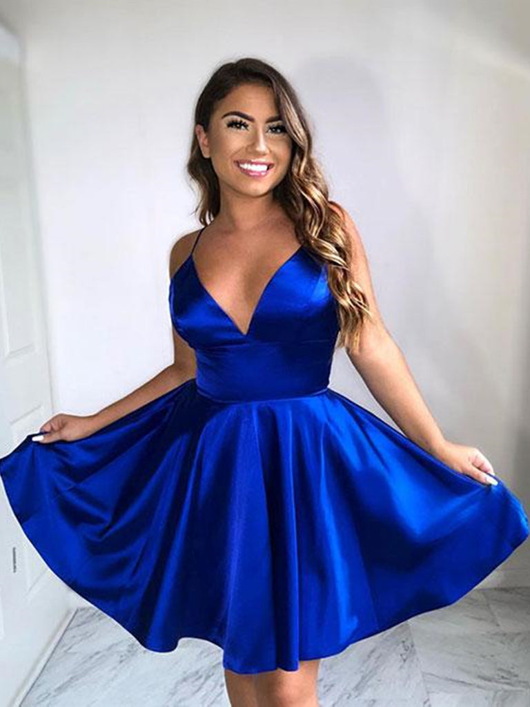 royal blue gowns for graduation