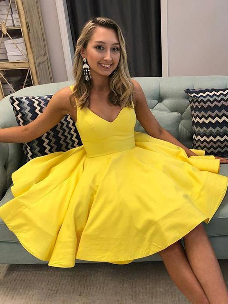 cocktail yellow dress