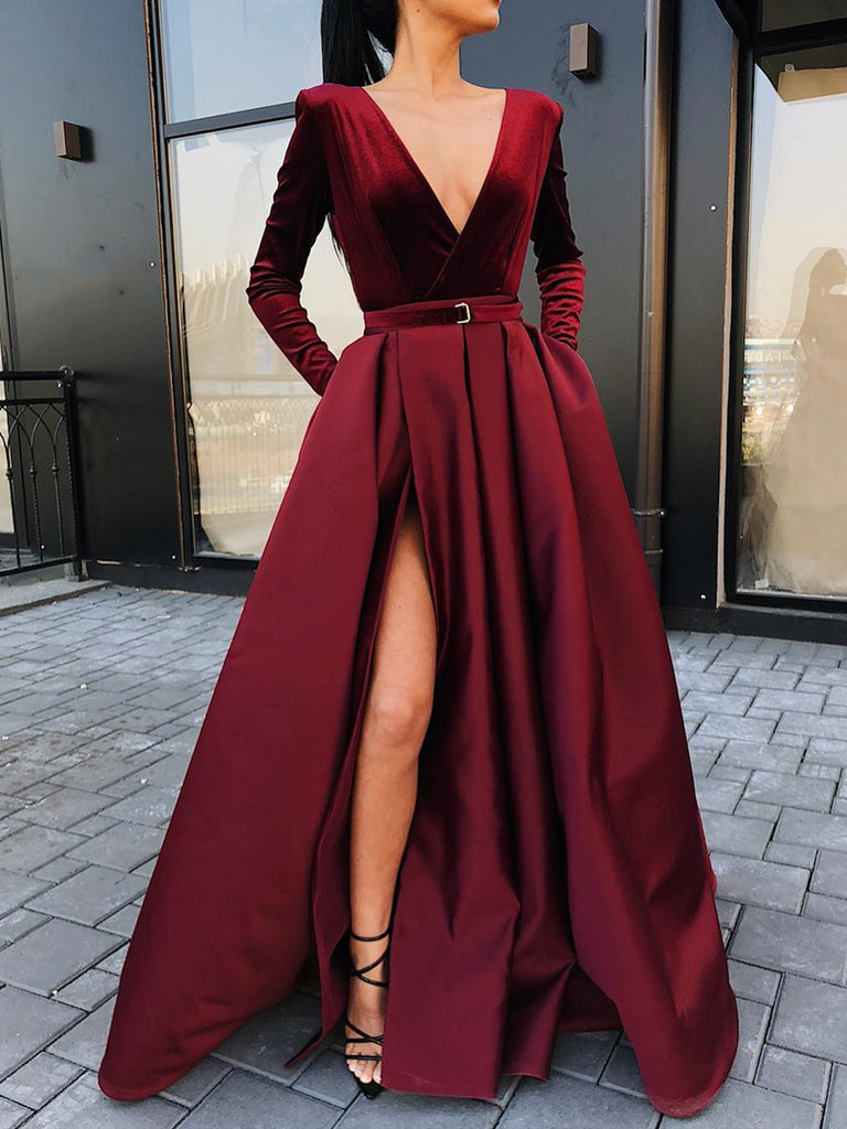 maroon and black prom