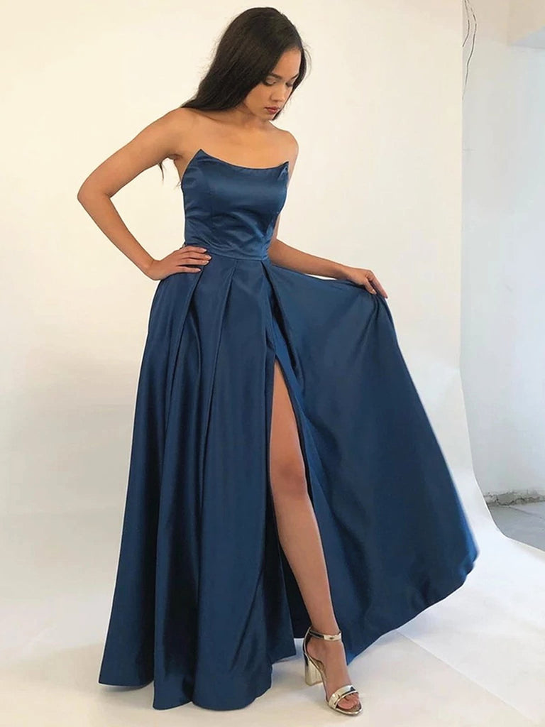 navy blue color dress