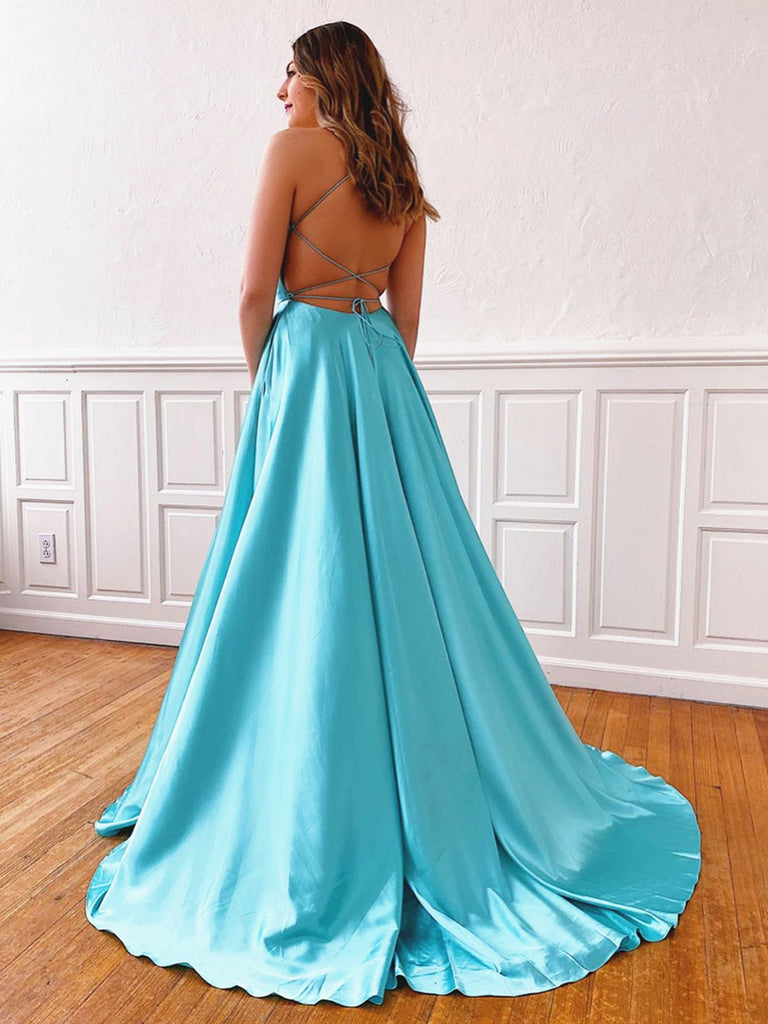 aqua long dress
