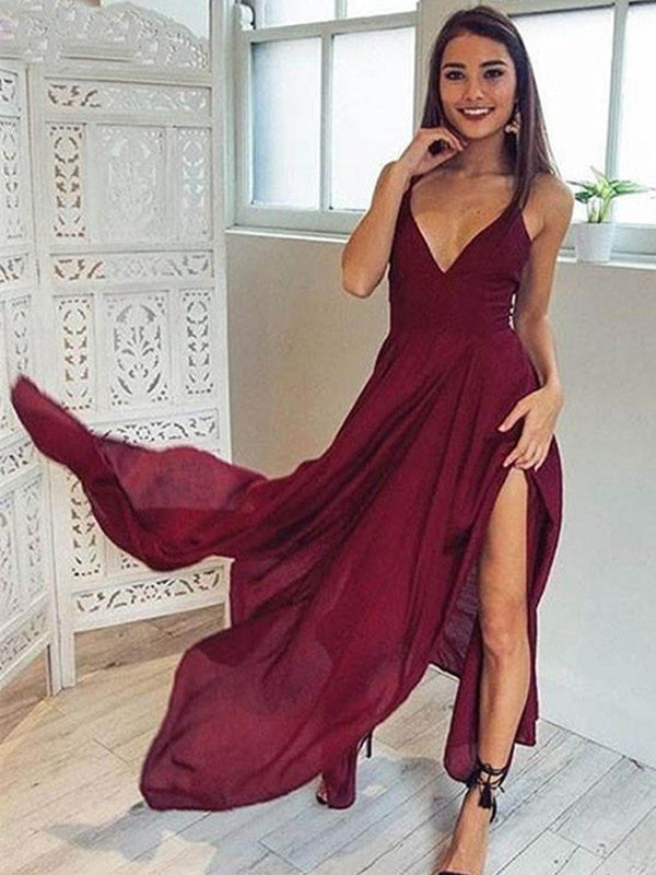 maroon dresses formal
