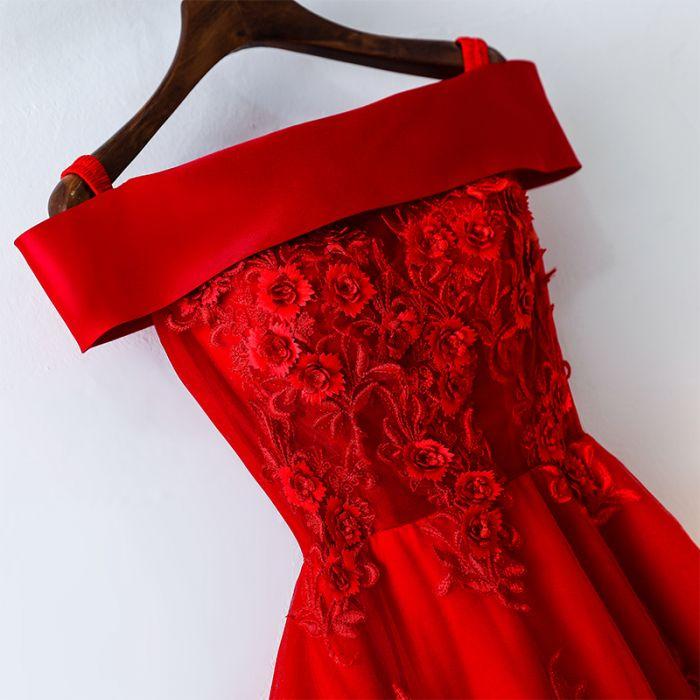 short red bridesmaid dresses