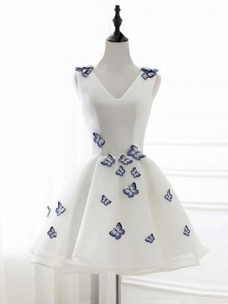 butterfly dress white