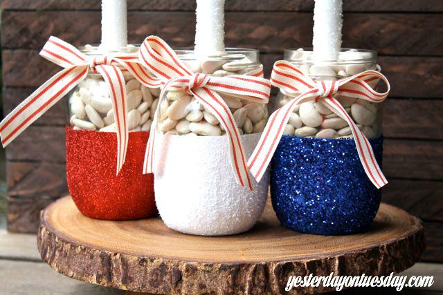 red white and blue crafts