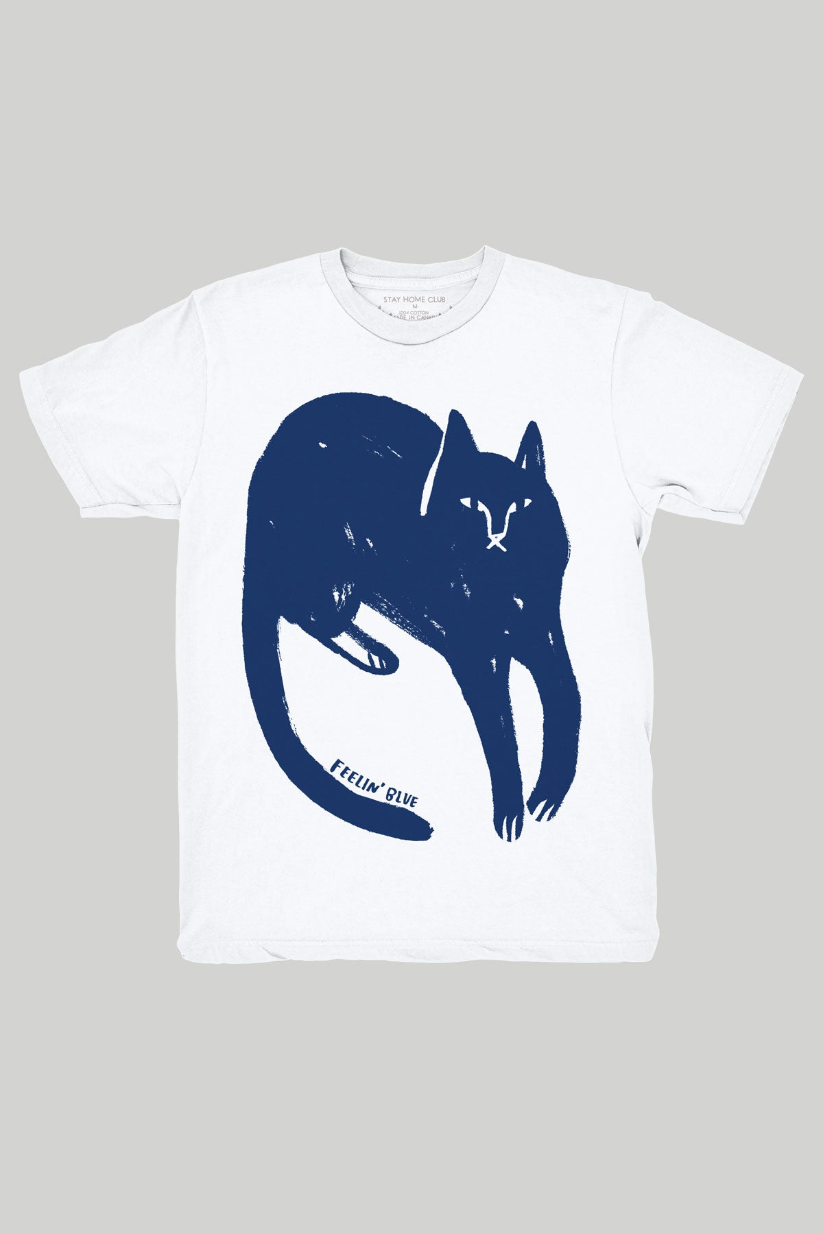 blue cat shirt