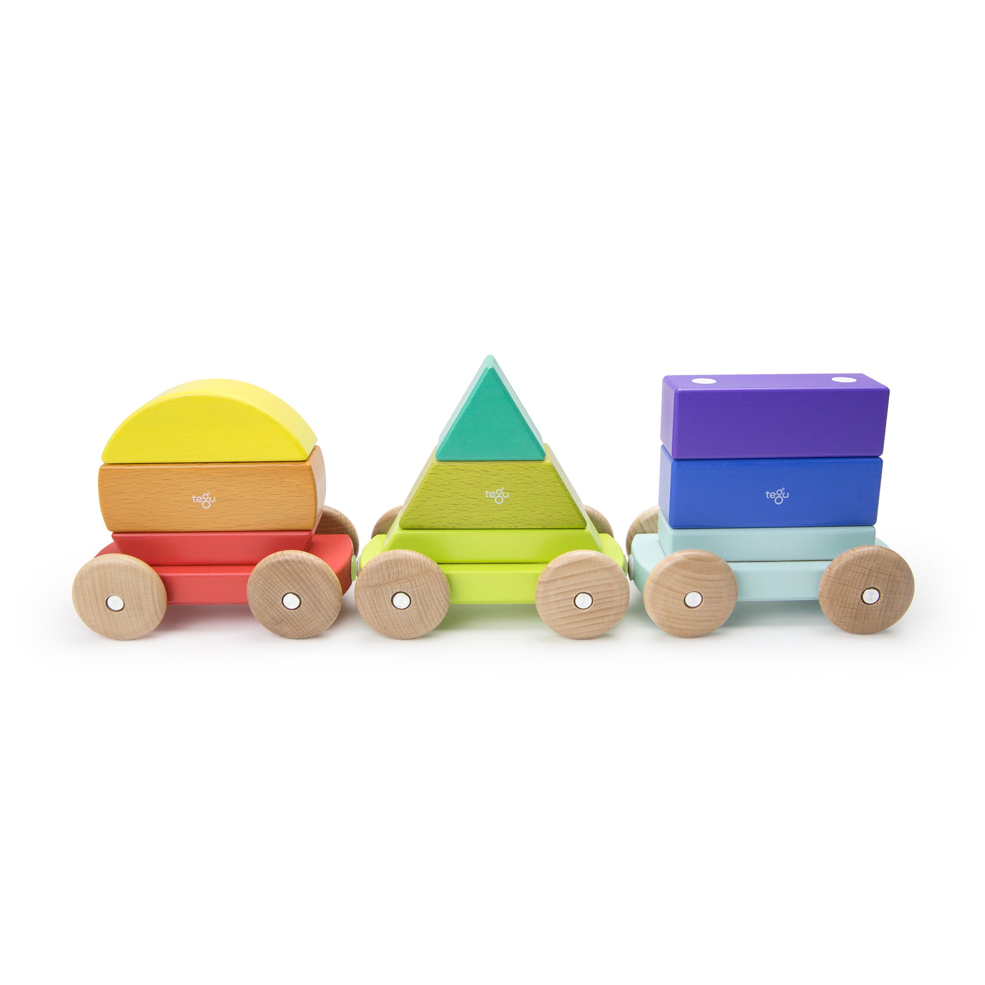 wooden block train