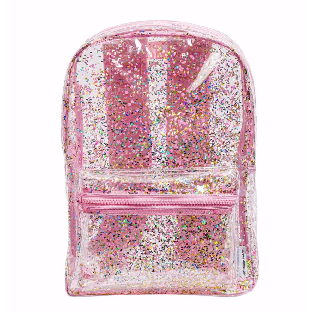 pink company backpack