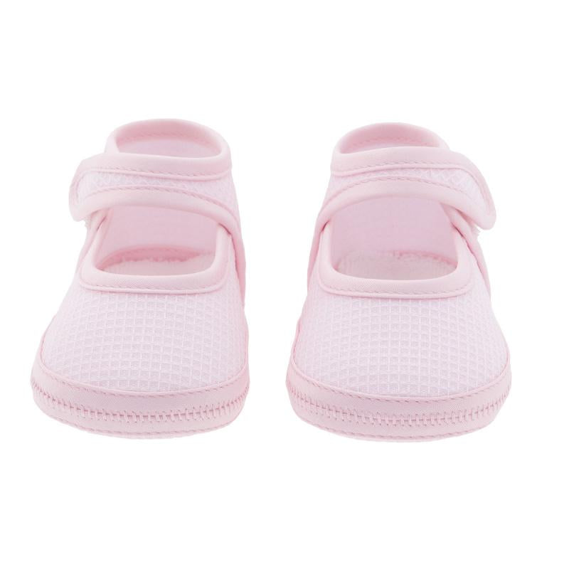 baby pink baby shoes