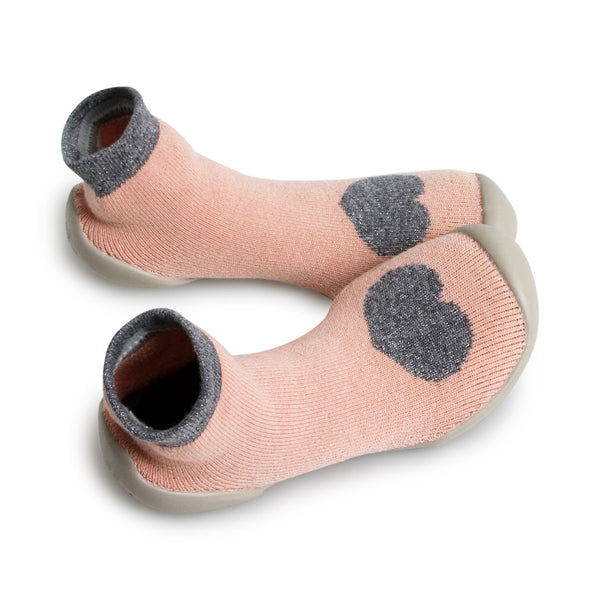 Collegien cachemire warm heart slippers