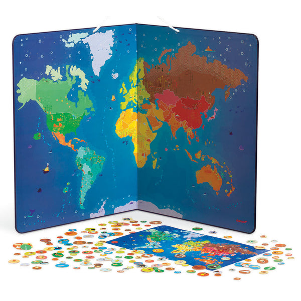 Janod Animals Magnetic World Map – Petit Bazaar