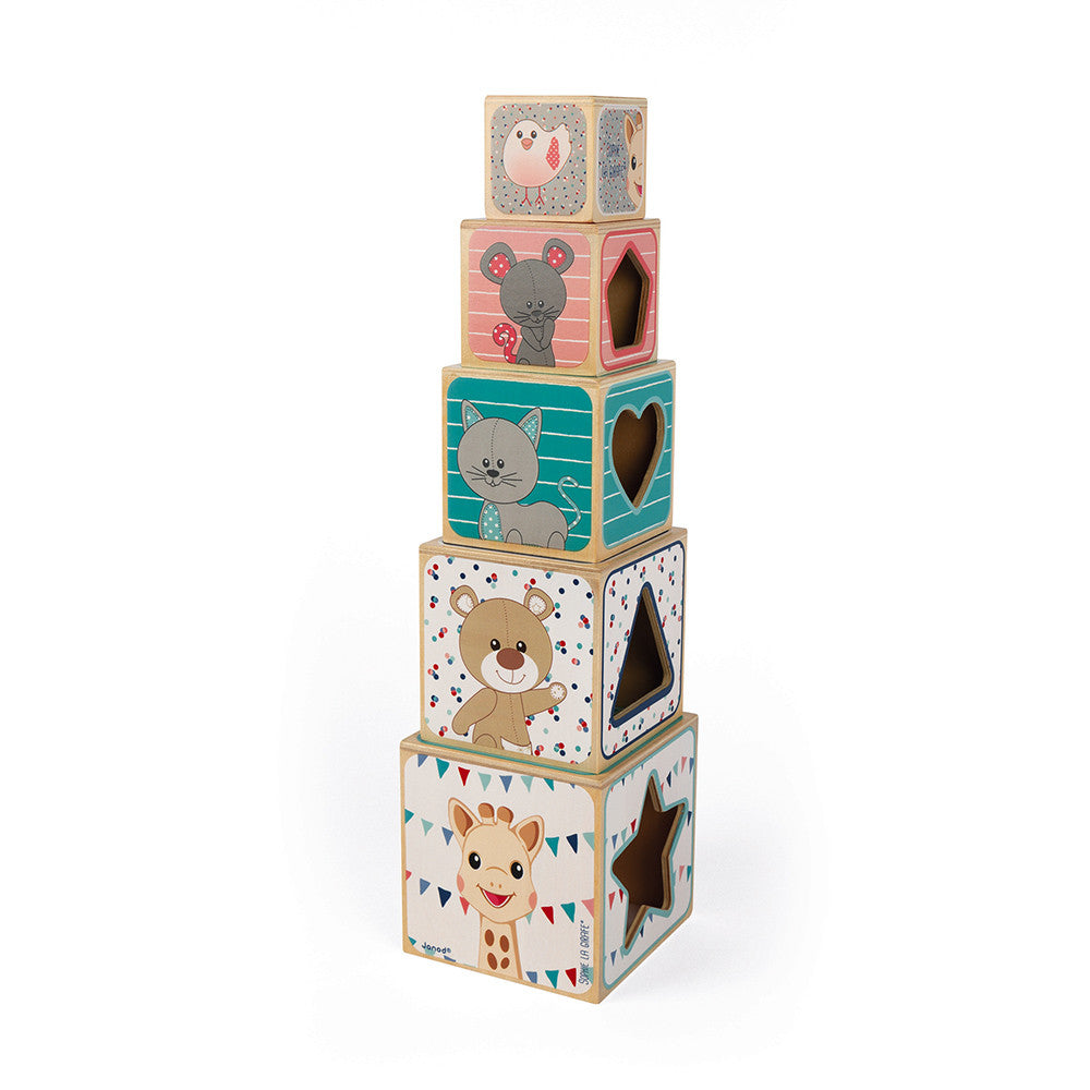 wooden nesting blocks