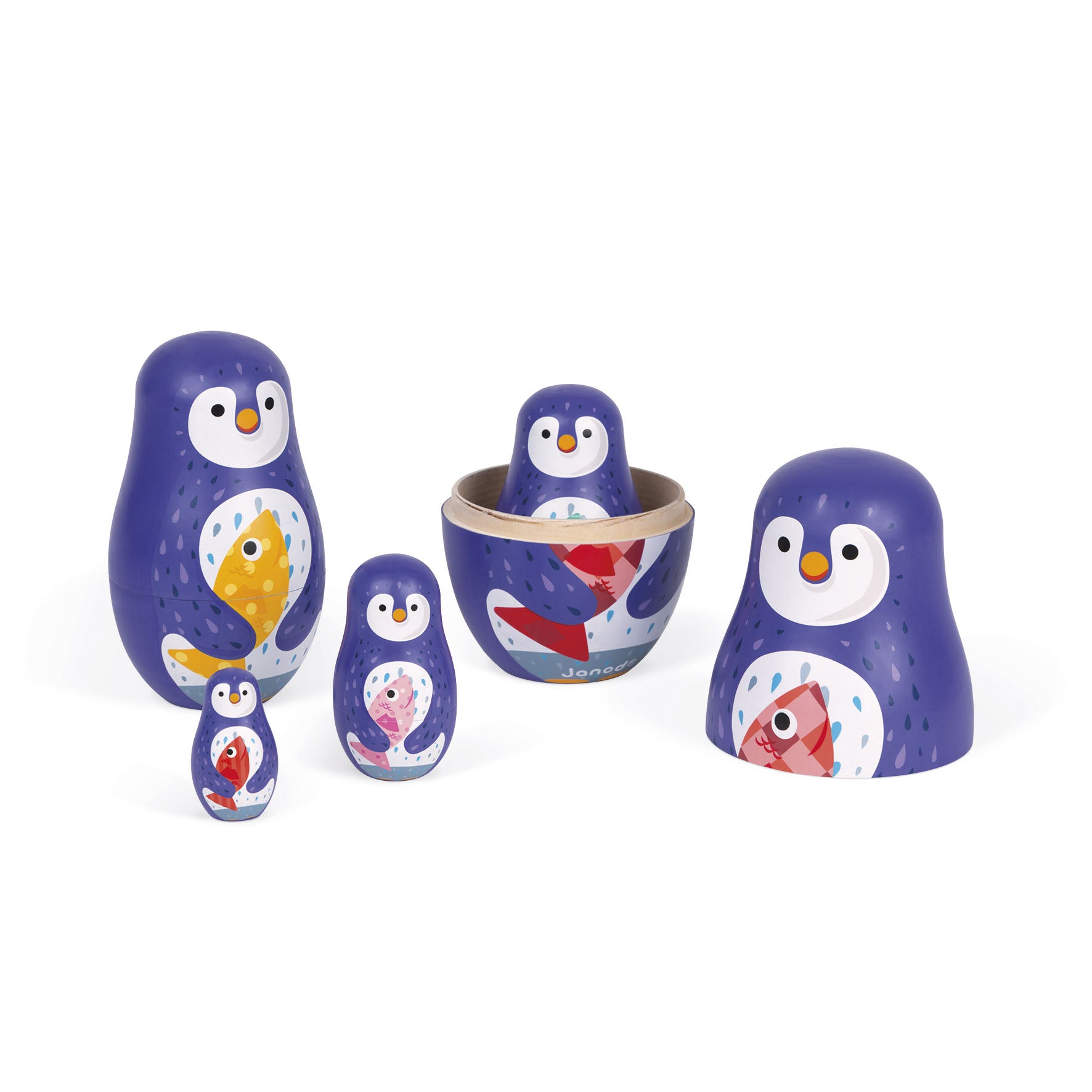 janod penguin russian dolls