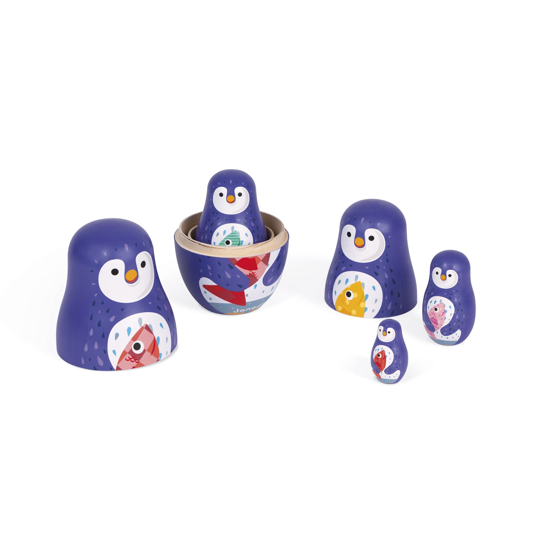 janod penguin russian dolls