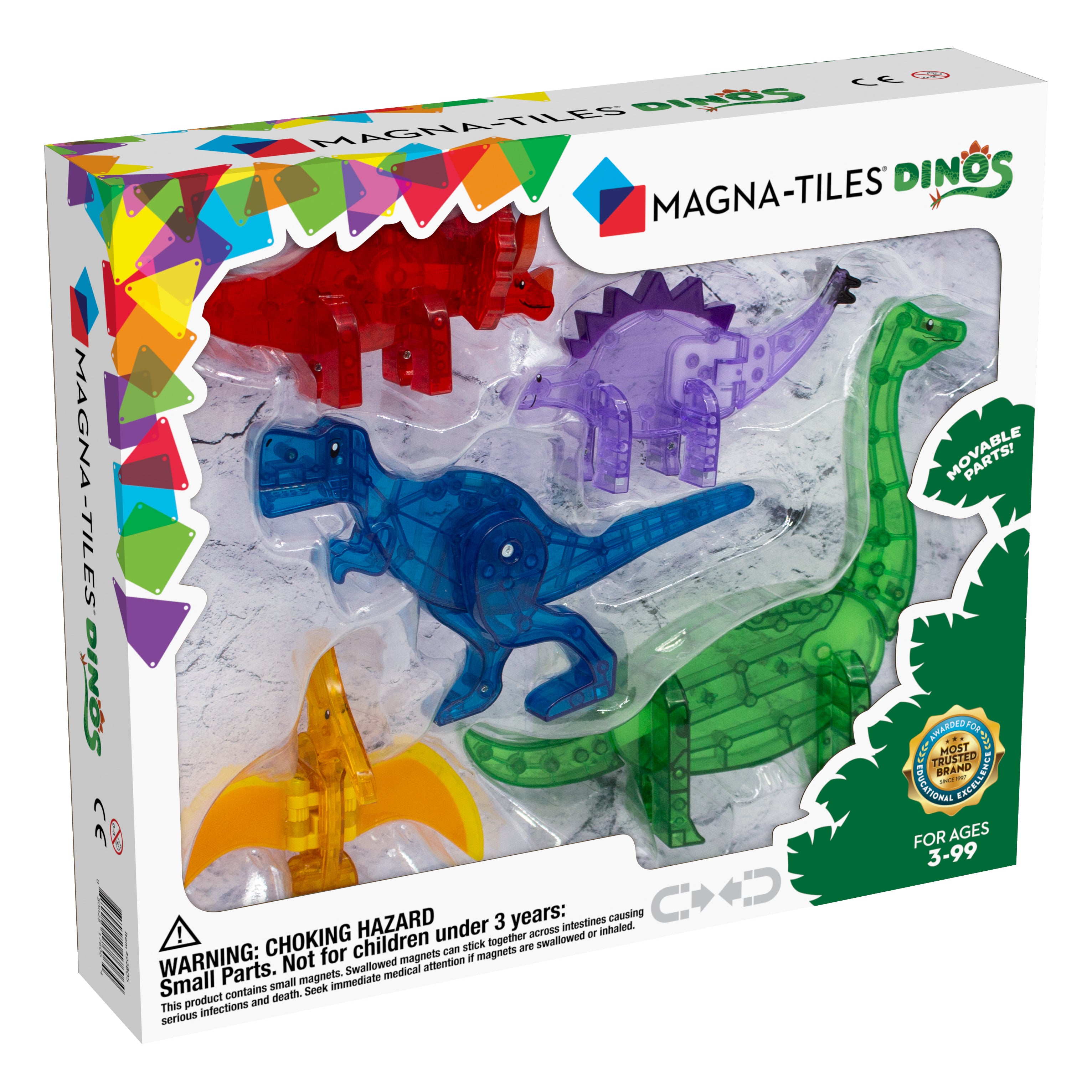 magna tiles dino world