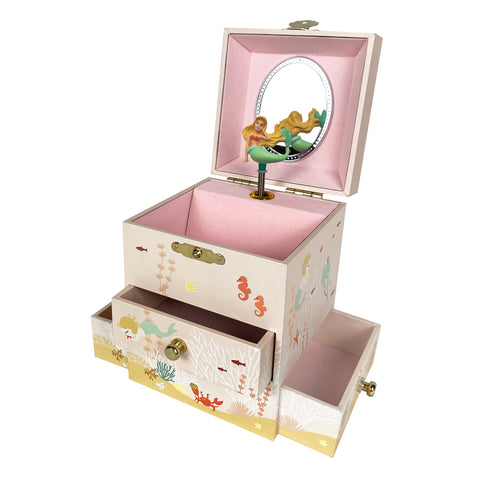 Trousselier musical jewellery box made of wood with animated