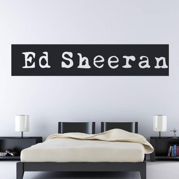 Ed Sheeran Logo Wall Sticker Apex Stickers