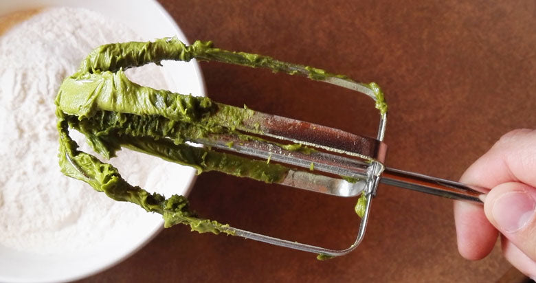 Matcha Green Tea Butter on Whisk