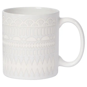 Gala Mug in White - cinder + salt