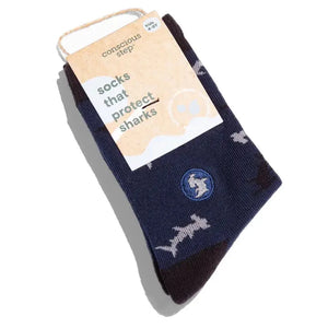 Kids Socks That Protect Sharks - cinder + salt