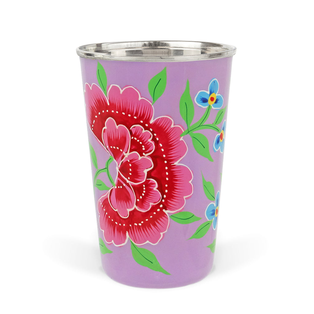 Hand Painted Floral 30oz grippy Tumbler – Carolina's Colorful