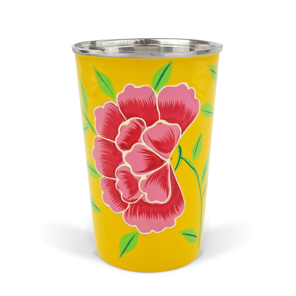 Hand Painted Floral 30oz grippy Tumbler – Carolina's Colorful